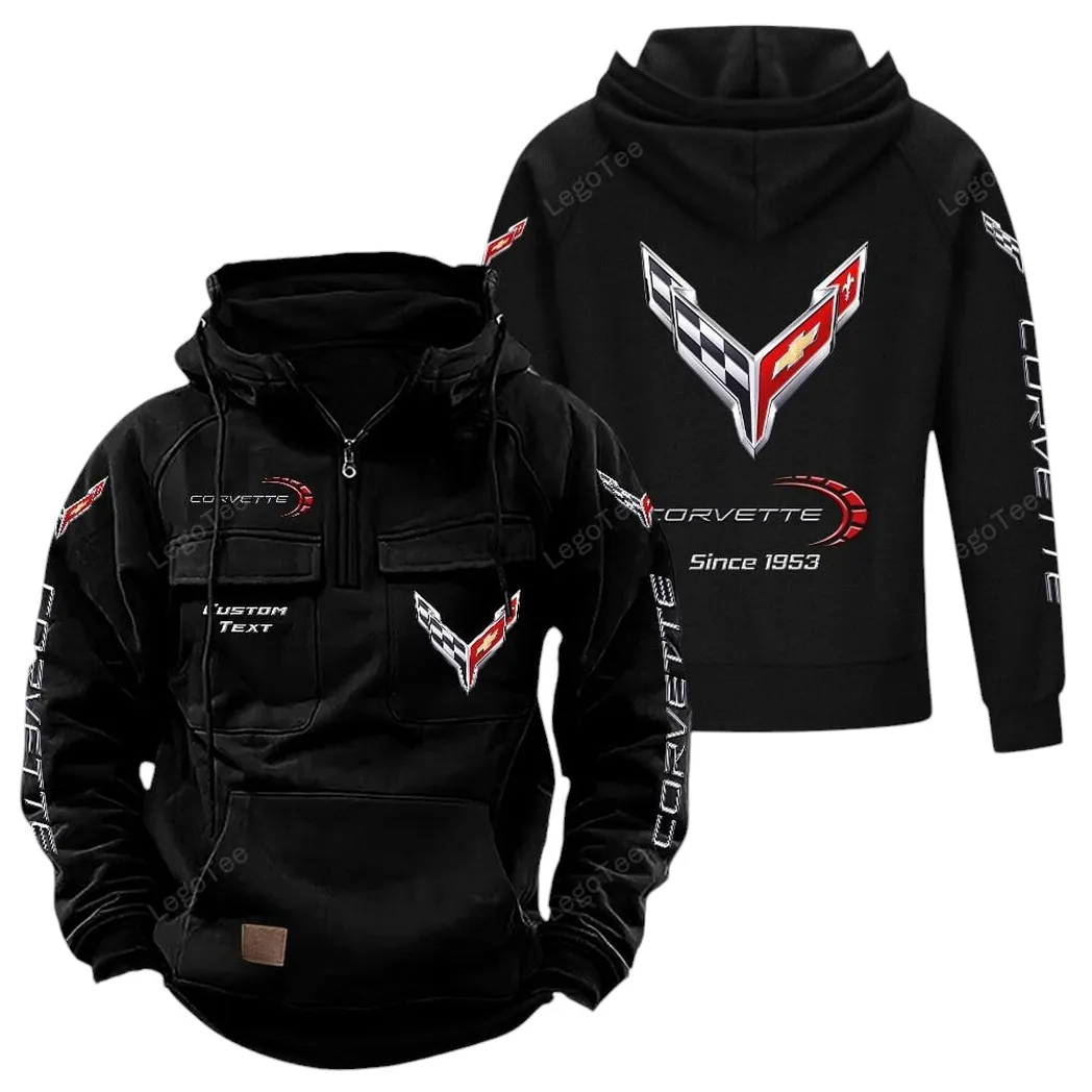 chevrolet corvette tactical quarter zip hoodie gift for chevrolet corvette lovers gift for him husband boyfriend black car96021425705 2 kvjib