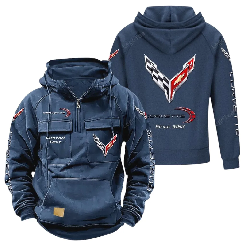 chevrolet corvette tactical quarter zip hoodie gift for chevrolet corvette lovers gift for him husband boyfriend dark blue car96021425705 3 z6nnh