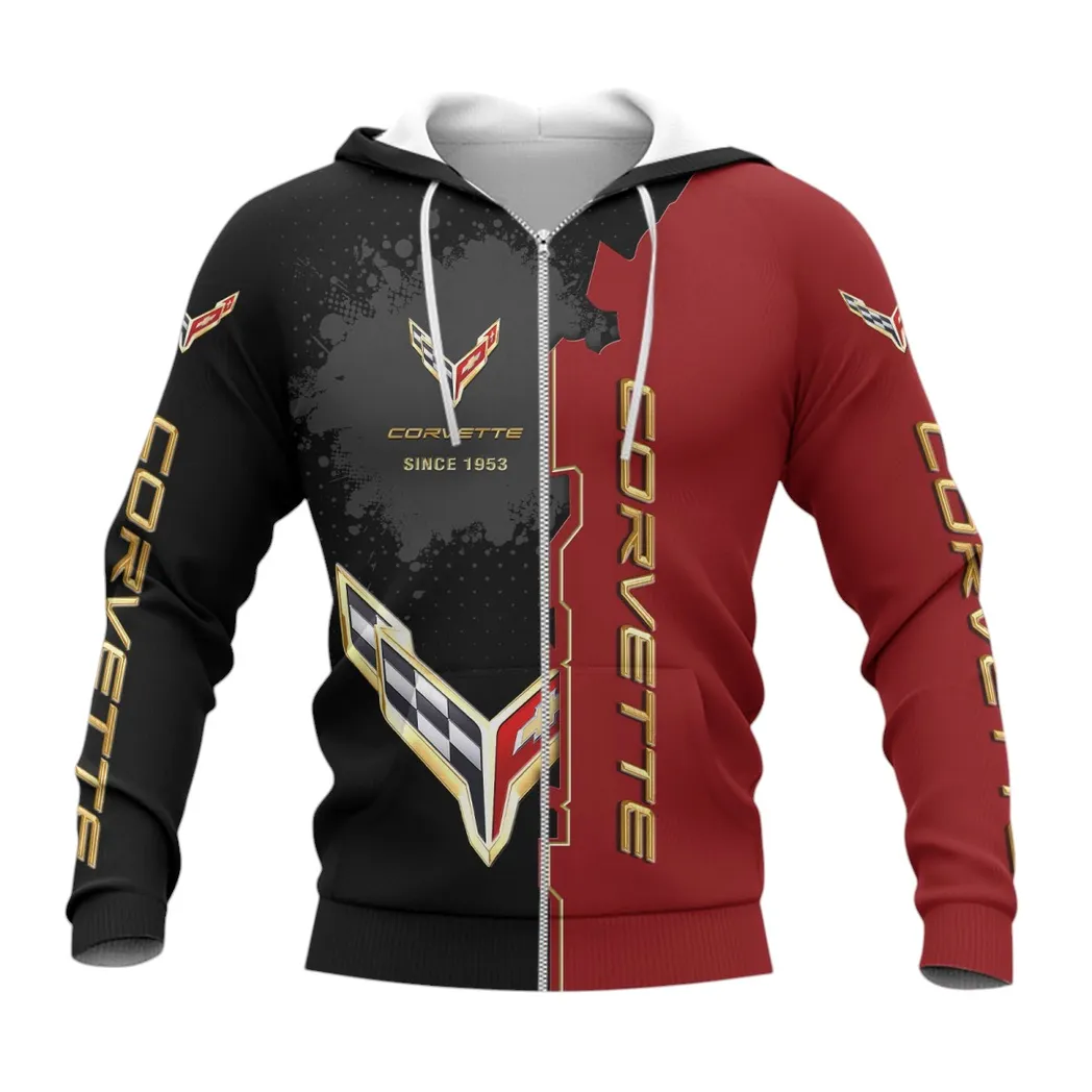 chevrolet corvette zipper hoodie gift for chevrolet corvette lovers gift for him husband boyfriend car44021725012 3 6gfan