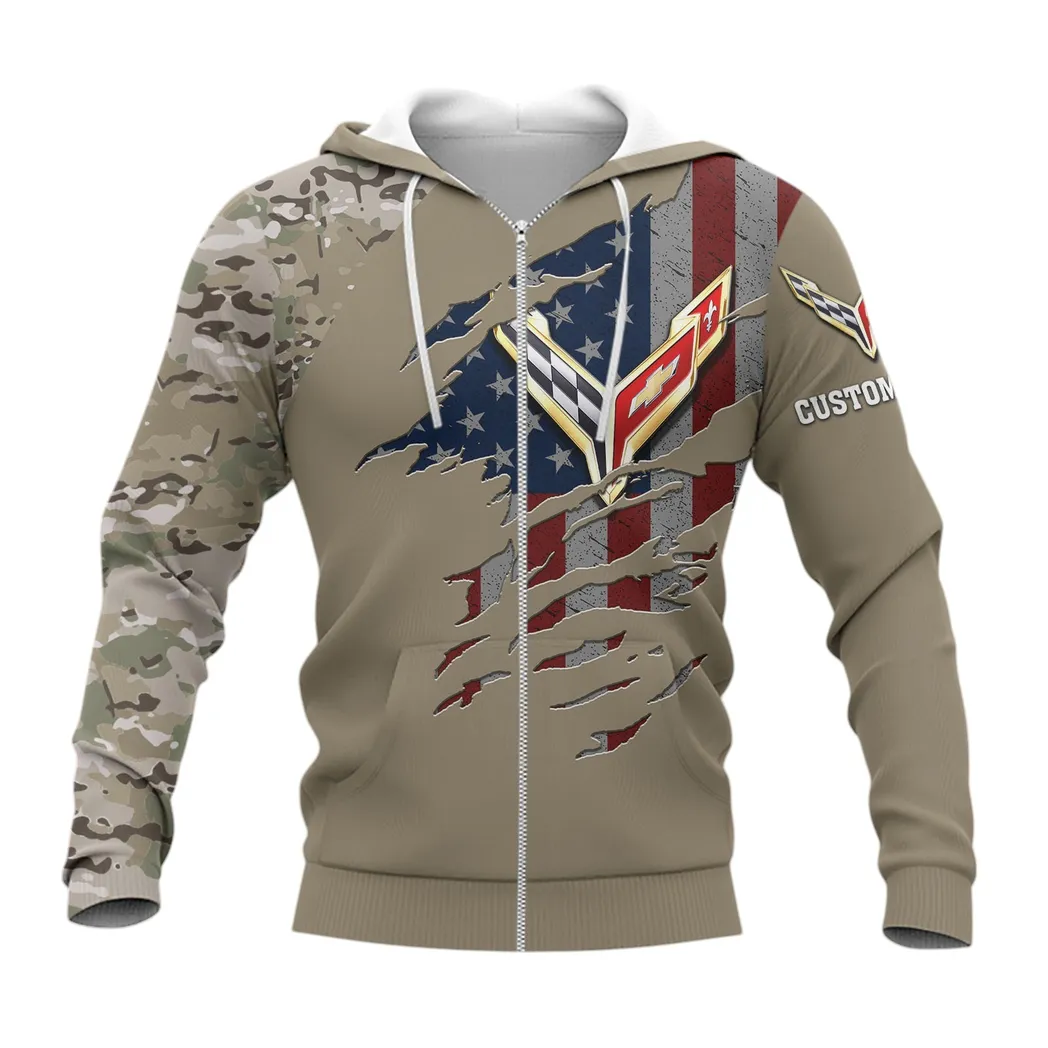 chevrolet corvette zipper hoodie gift for chevrolet corvette lovers gift for him husband boyfriend car46021725013 3 atbk6