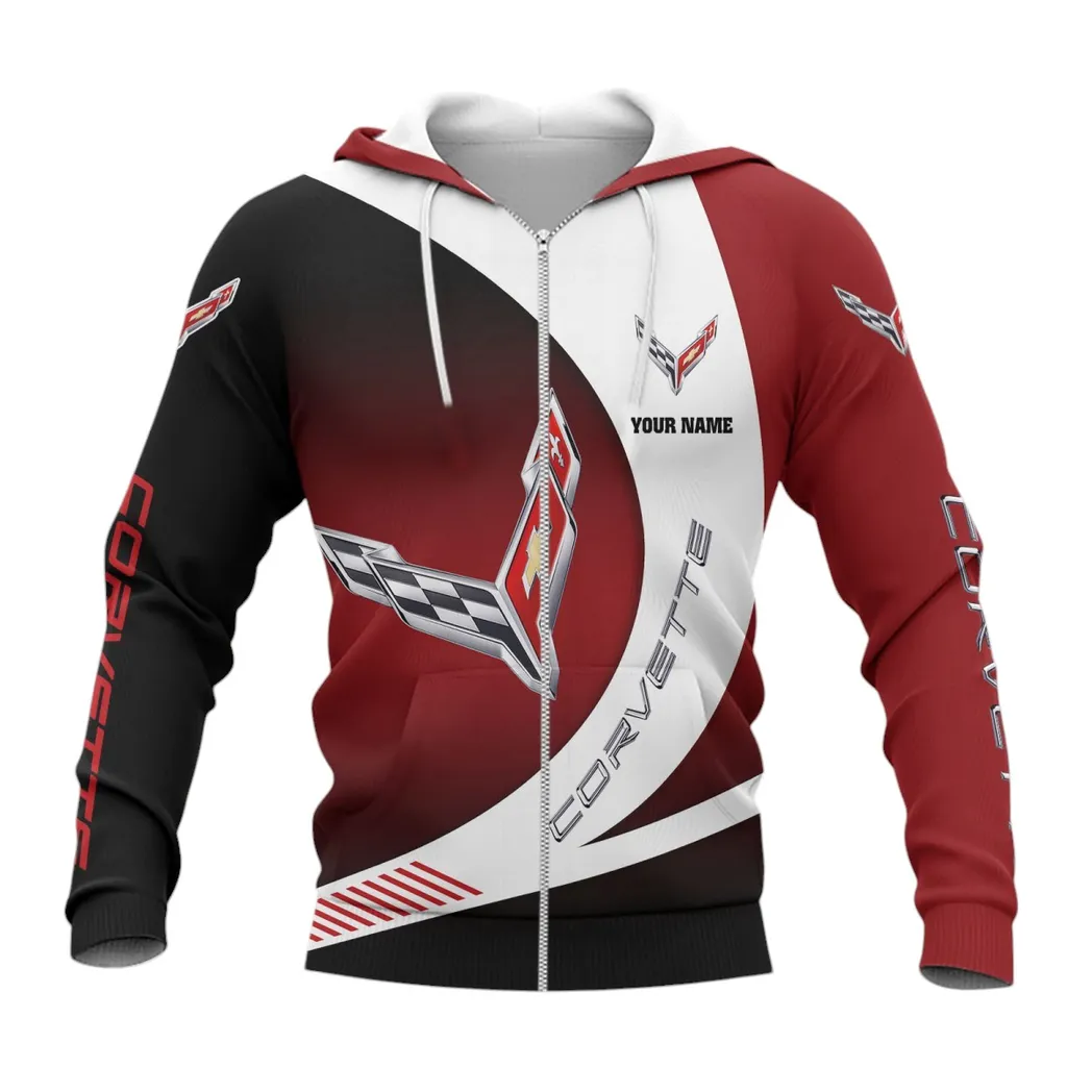 chevrolet corvette zipper hoodie gift for chevrolet corvette lovers gift for him husband boyfriend car7402222514 u2zbn