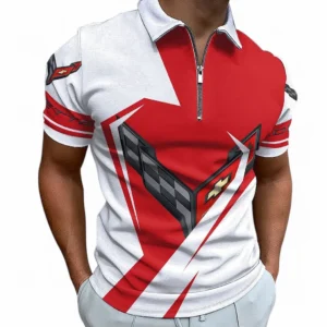 chevrolet corvette zipper polo shirt for men gift for chevrolet corvette fan car68022125933 olexu