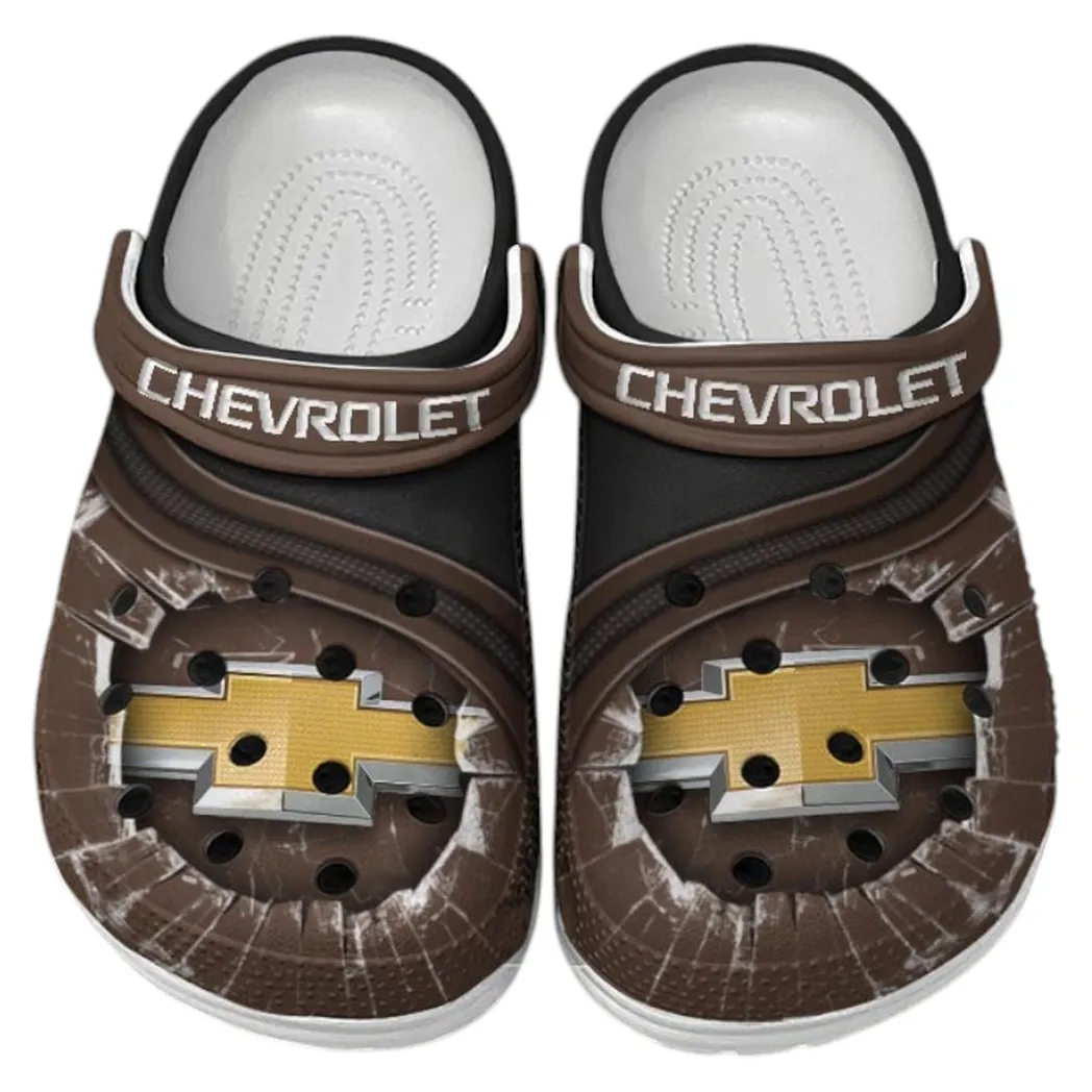 Chevrolet Crocs Clogs Men Women, Gift For Chevrolet Fan CAR188032025112 - Brown