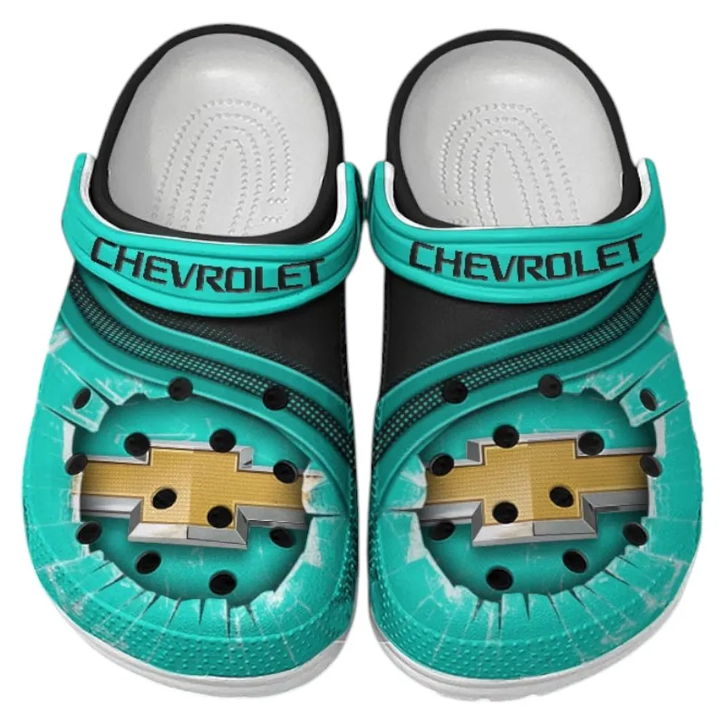 Chevrolet Crocs Clogs Men Women, Gift For Chevrolet Fan CAR188032025112 - Cyan