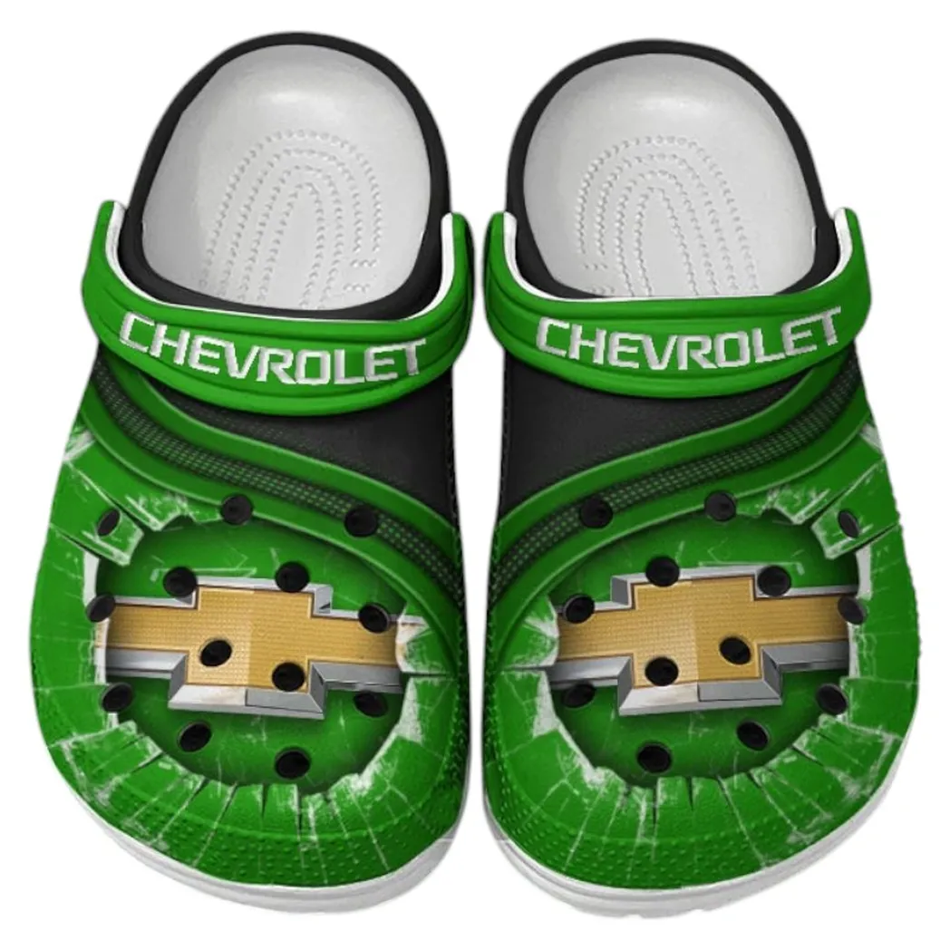 Chevrolet Crocs Clogs Men Women, Gift For Chevrolet Fan CAR188032025112 - Green