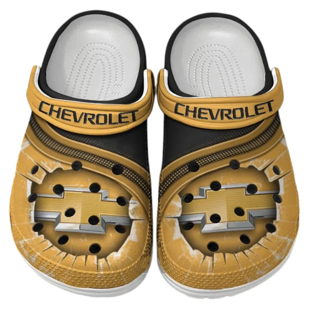 Chevrolet Crocs Clogs Men Women, Gift For Chevrolet Fan CAR188032025112 - Yellow