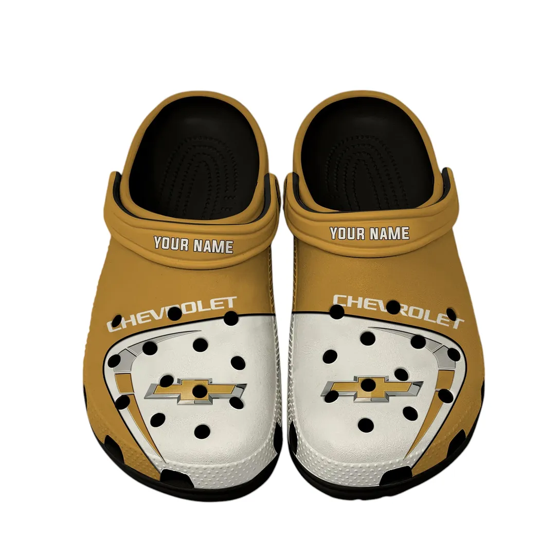 Chevrolet Crocs, Gift For Chevrolet Lover, Gift For Him, Husband, Boyfriend CAR16802262510 - Black