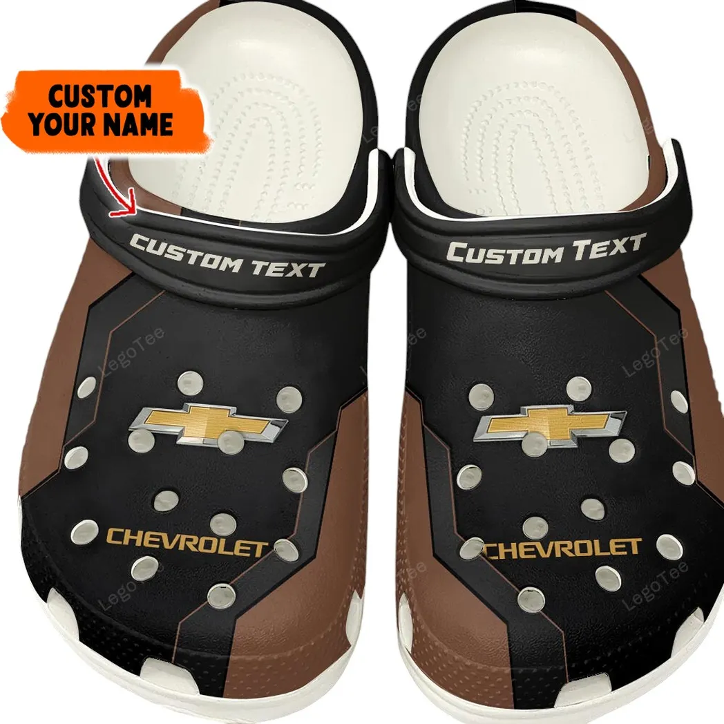 Chevrolet Crocs, Gift For Chevrolet Lovers, Gift For Him, Husband, Boyfriend - Brown CAR140021225561-2