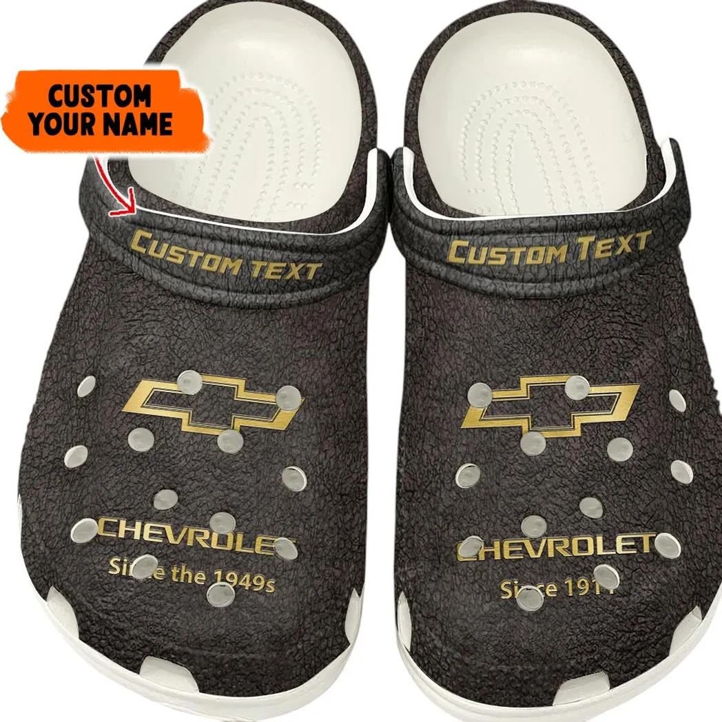 Chevrolet Crocs, Gift For Chevrolet Lovers, Gift For Him, Husband, Boyfriend - Brown CAR141021225674-2