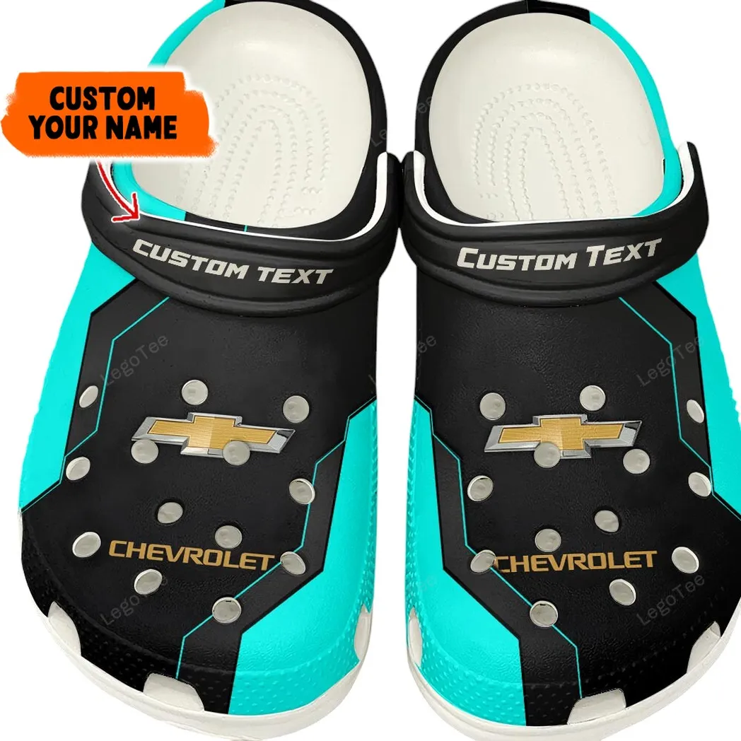 Chevrolet Crocs, Gift For Chevrolet Lovers, Gift For Him, Husband, Boyfriend - Cyan CAR140021225561-3