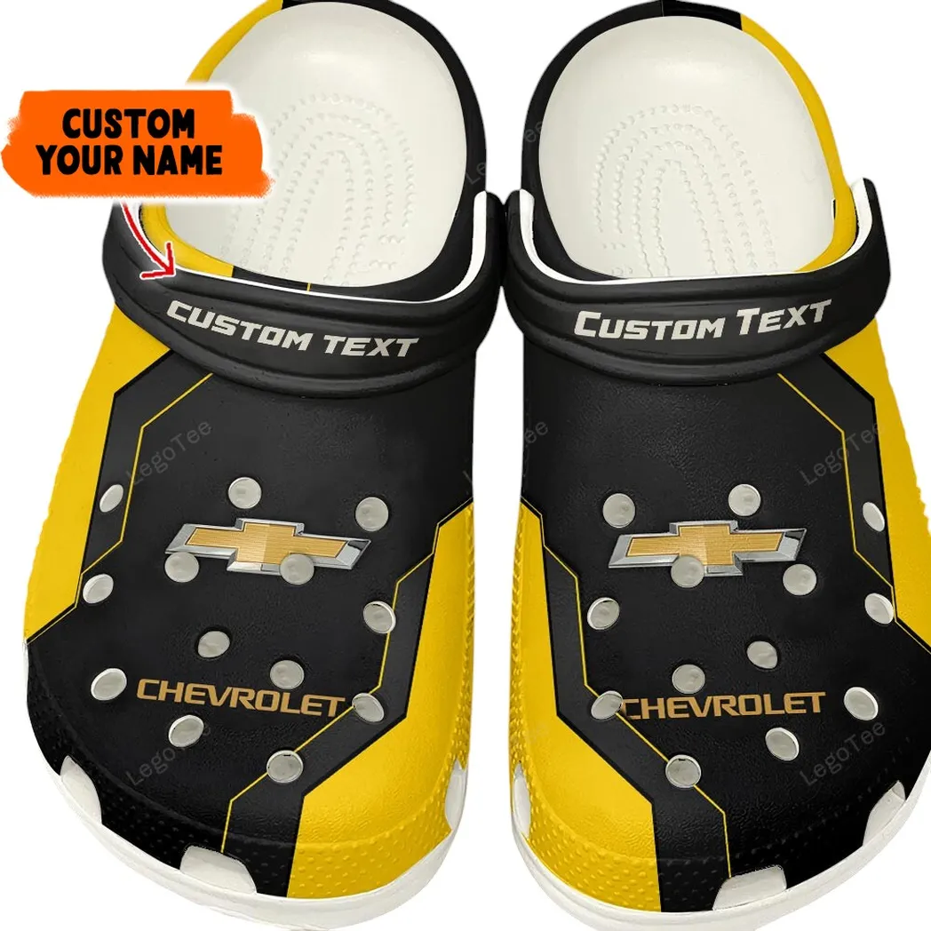 Chevrolet Crocs, Gift For Chevrolet Lovers, Gift For Him, Husband, Boyfriend - Yellow CAR140021225561-8