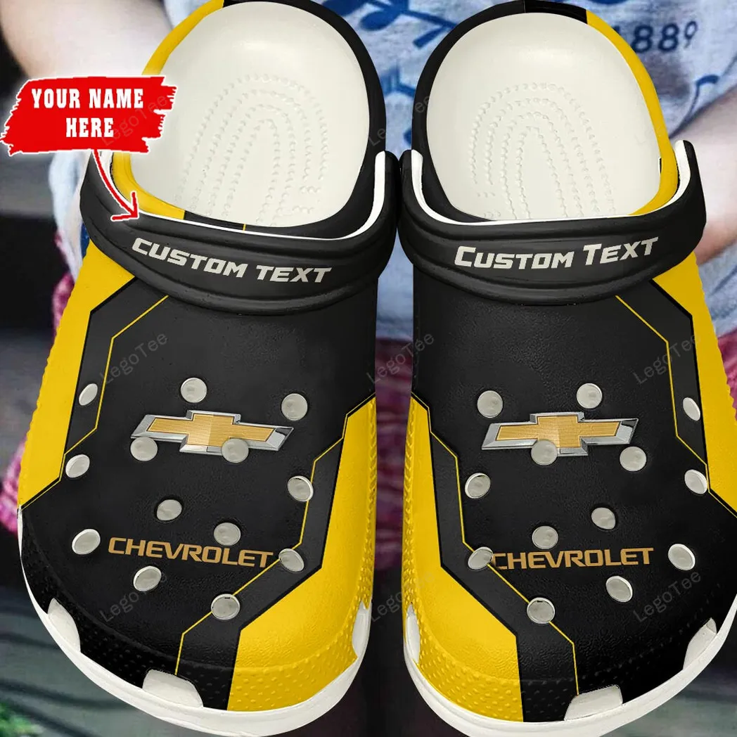 chevrolet crocs gift for chevrolet lovers gift for him husband boyfriend yellow car140021225561 8 dwpmb