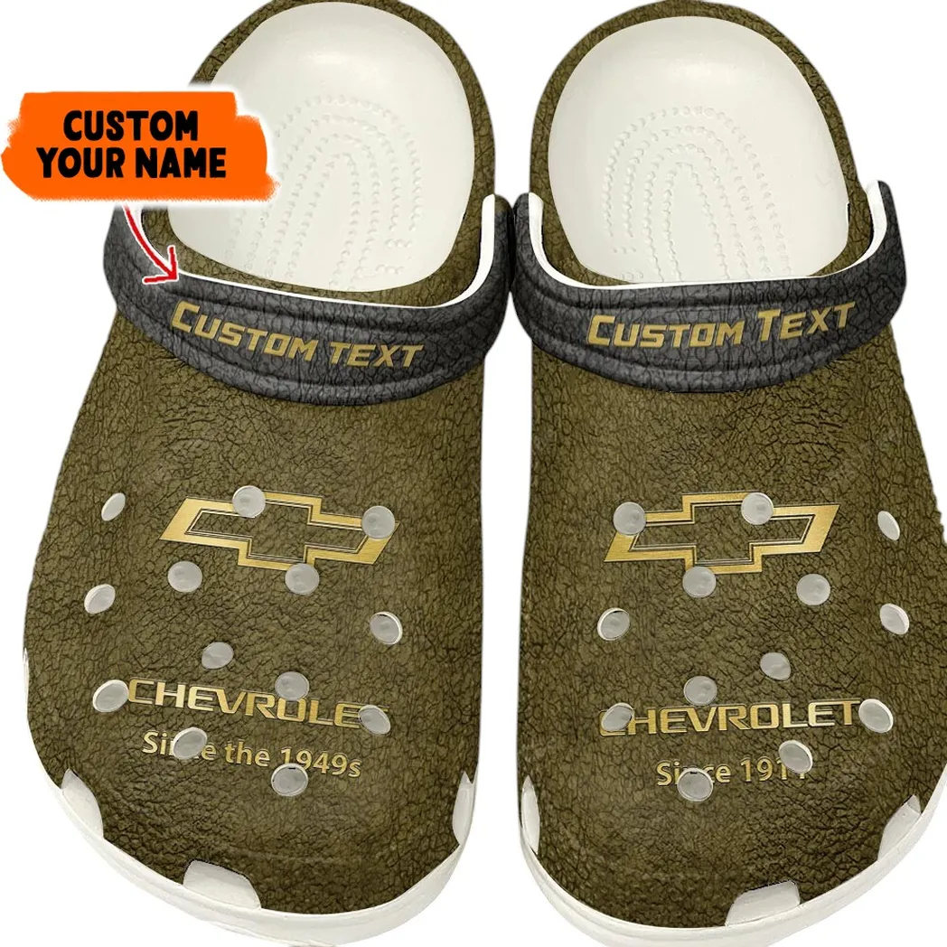 chevrolet crocs gift for chevrolet lovers gift for him husband boyfriend yellow car141021225674 9