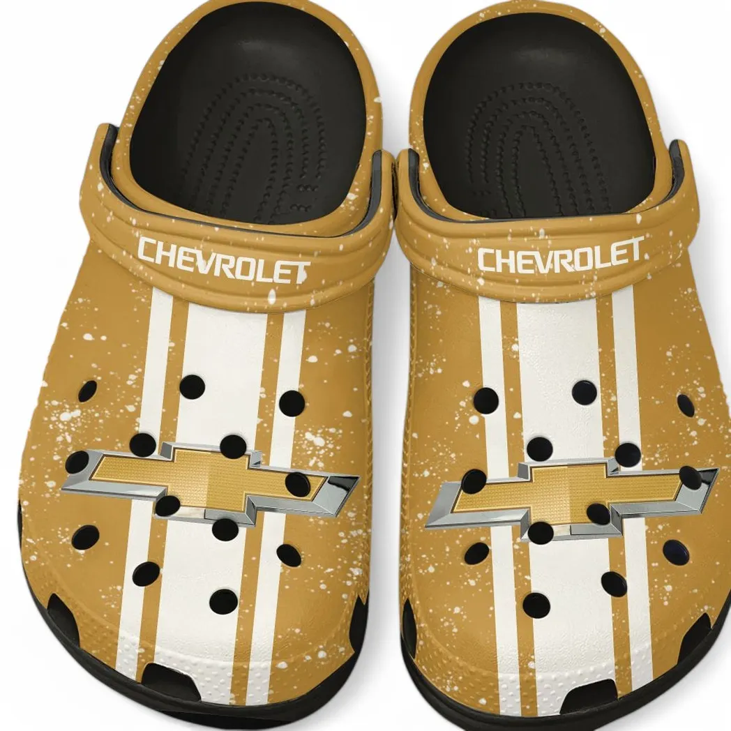 Chevrolet Crocs, Gift For Chevrolet Lovers, Gift For Him, Husband, Boyfriend CAR62022025038 - Black