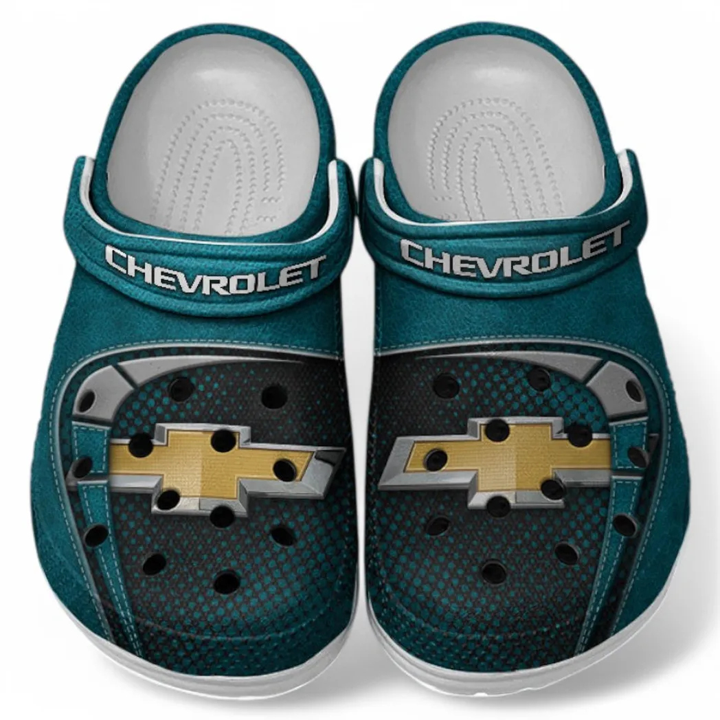 Chevrolet Crocs Sandals For Men Women, Gift For Chevrolet Fan CAR177031425556 - Cyan