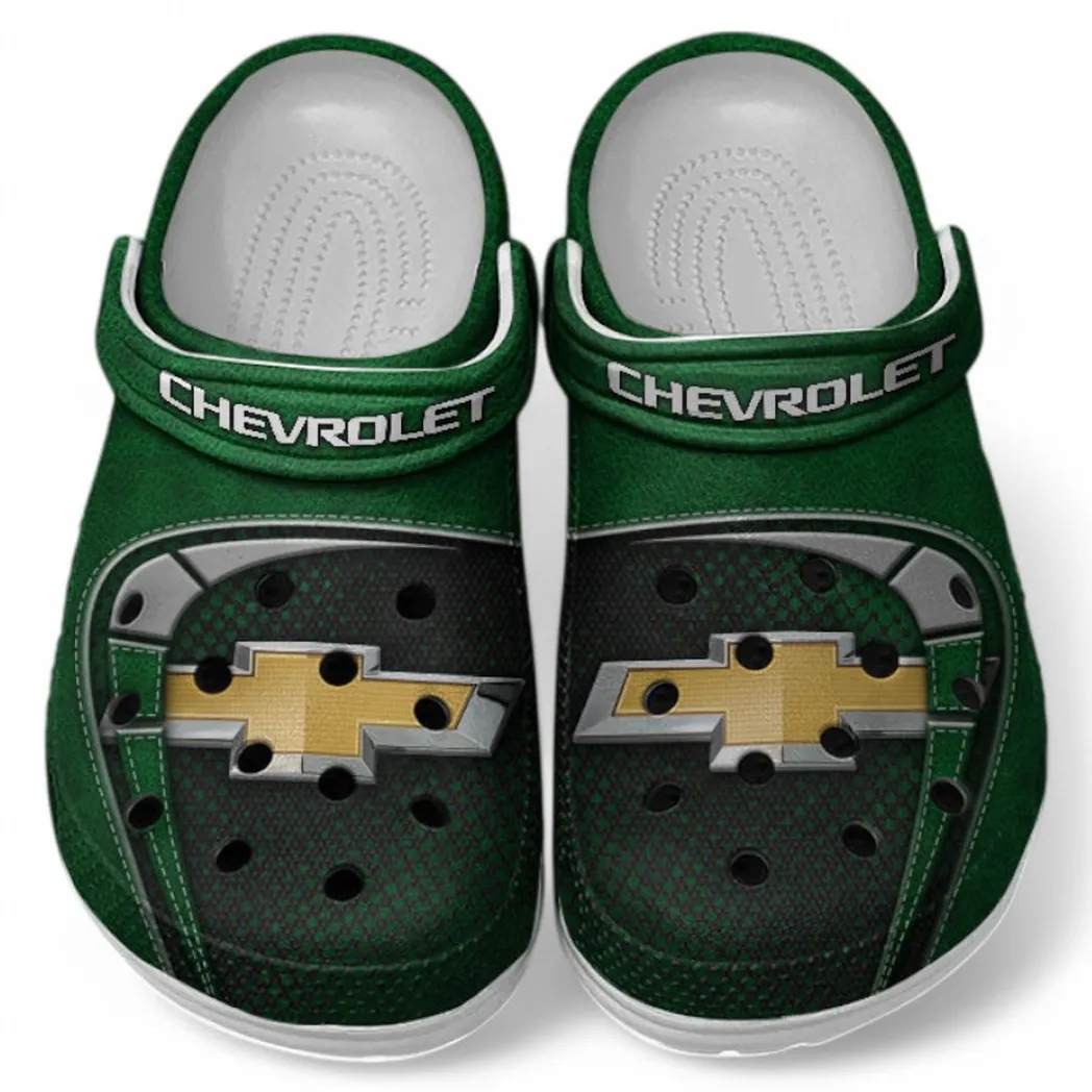 Chevrolet Crocs Sandals For Men Women, Gift For Chevrolet Fan CAR177031425556 - Green