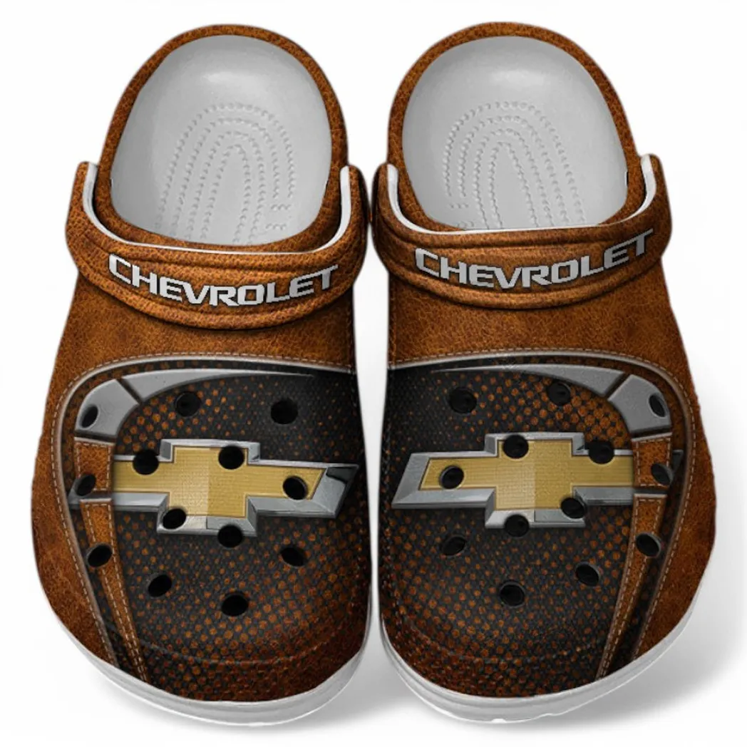 Chevrolet Crocs Sandals For Men Women, Gift For Chevrolet Fan CAR177031425556 - Orange