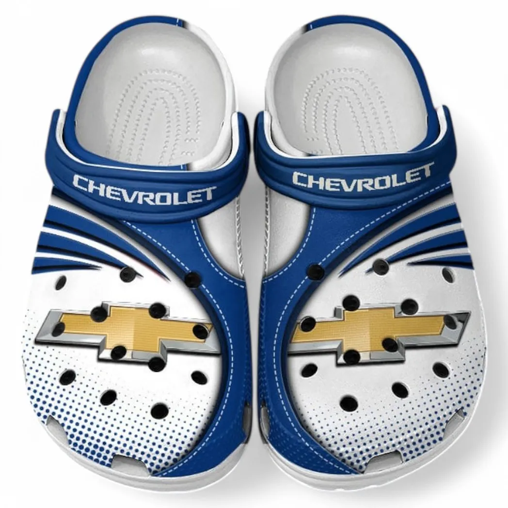 Chevrolet Crocs Sandals For Men Women, Gift For Chevrolet Fan CAR181031525690 - Blue