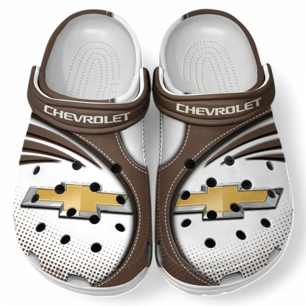 Chevrolet Crocs Sandals For Men Women, Gift For Chevrolet Fan CAR181031525690 - Brown