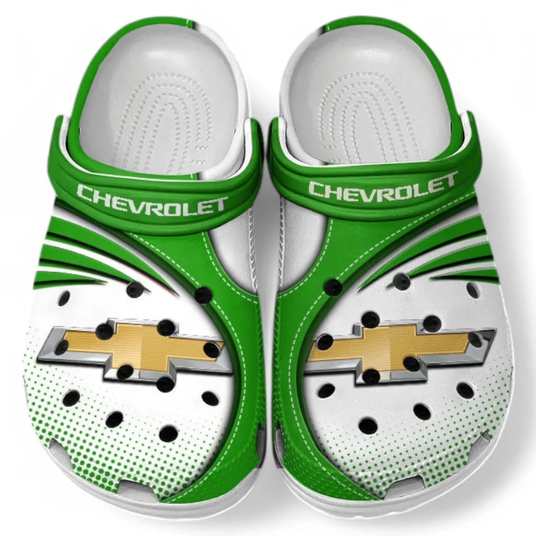 Chevrolet Crocs Sandals For Men Women, Gift For Chevrolet Fan CAR181031525690 - Green