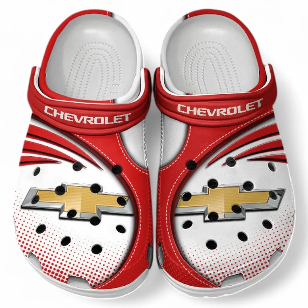 Chevrolet Crocs Sandals For Men Women, Gift For Chevrolet Fan CAR181031525690 - Red