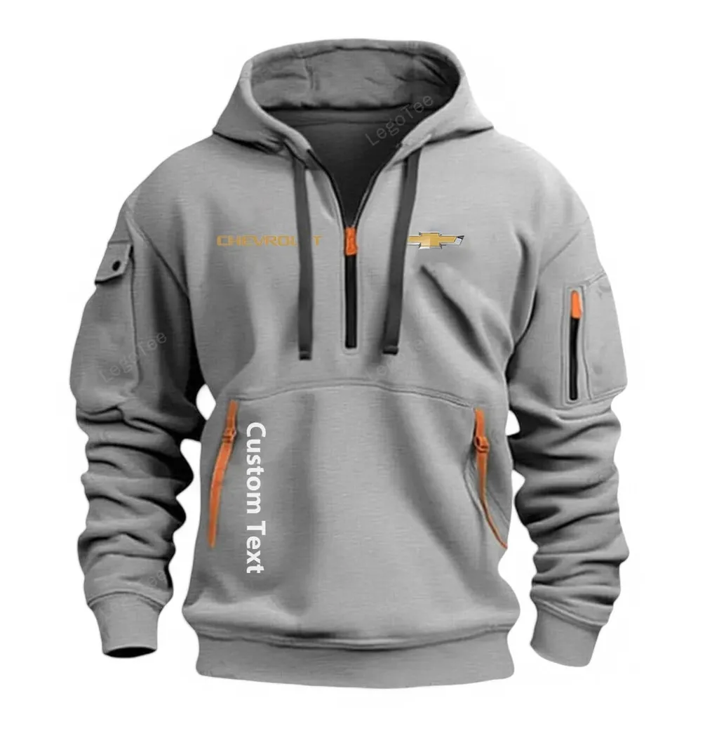 chevrolet half zip hoodie for men gift for him husband boyfriend gray car112021425562 2 sybjb