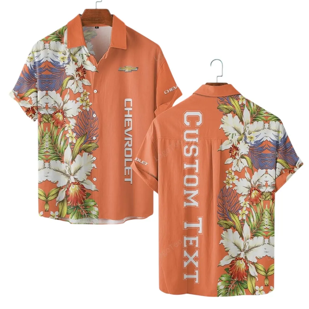 chevrolet hawaiian shirt for men gift for chevrolet lovers gift for him husband boyfriend car1230304005 orange spd8r