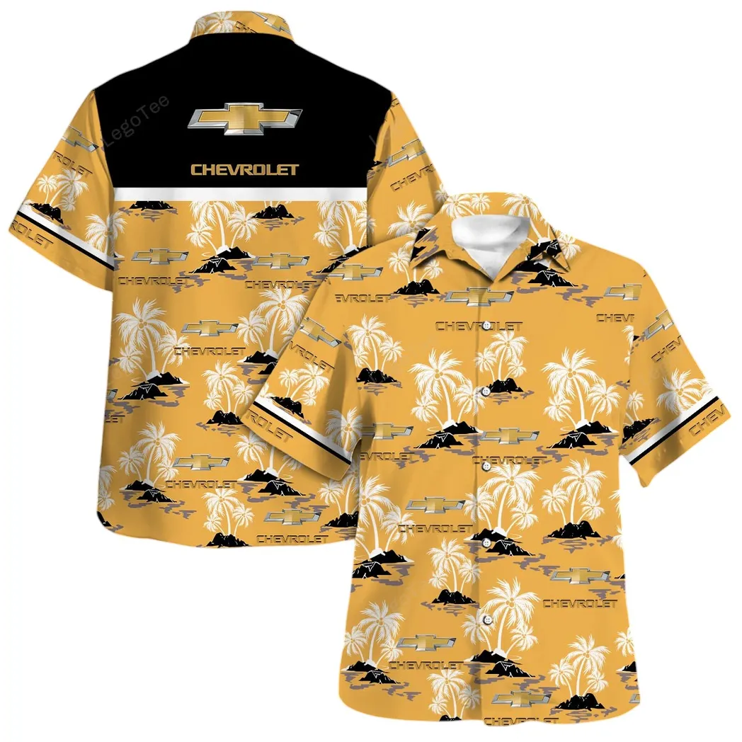 chevrolet hawaiian shirt set for men gift for chevrolet lovers gift for him husband boyfriend car144021125460 1 fykdc