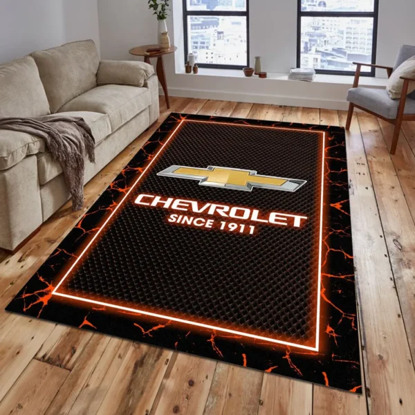 chevrolet rug gift for chevrolet lovers gift for him husband boyfriend car5202192513 orange szknf
