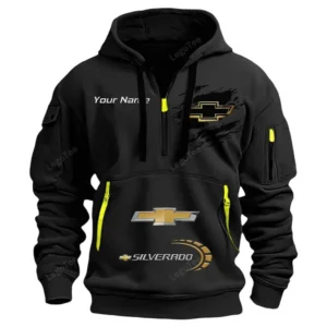 chevrolet silverado half zip hoodie car113021425793 best gift for him husband boyfriend black ccpii
