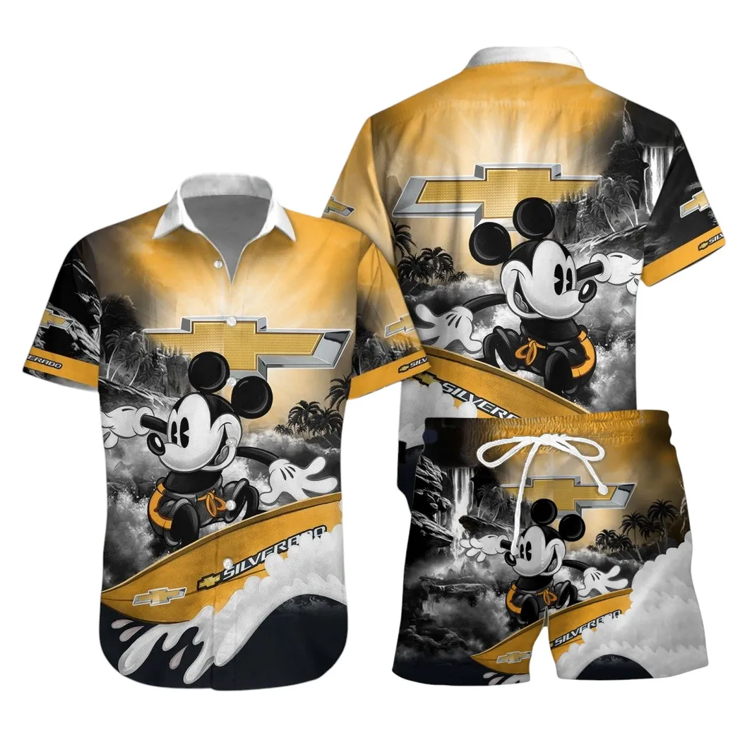 chevrolet silverado hawaiian shirt set gift for chevrolet silverado lovers gift for him husband boyfriend car53030625016 f9ijq