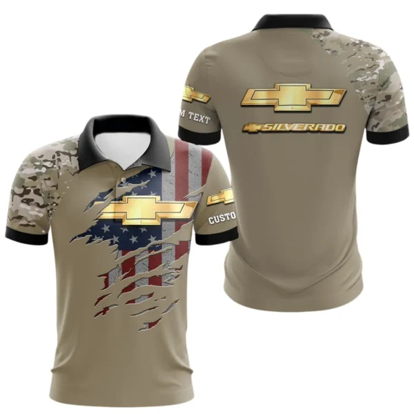 chevrolet silverado polo shirt gift for chevrolet silverado lovers gift for him husband boyfriend car46021725014 2 gueik