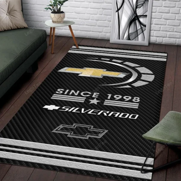 chevrolet silverado rug gift for chevrolet silverado lovers gift for him husband boyfriend car125021325626 uvln7