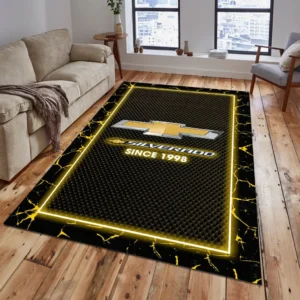 Chevrolet Silverado Rug, All Over Print Carpet For Chevrolet Silverado Lovers CAR5202192512 - Yellow