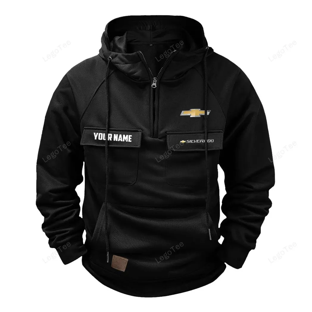 chevrolet silverado tactical quarter zip hoodie gift for chevrolet silverado lovers gift for him husband boyfriend black car109021425346 2 y7qo4