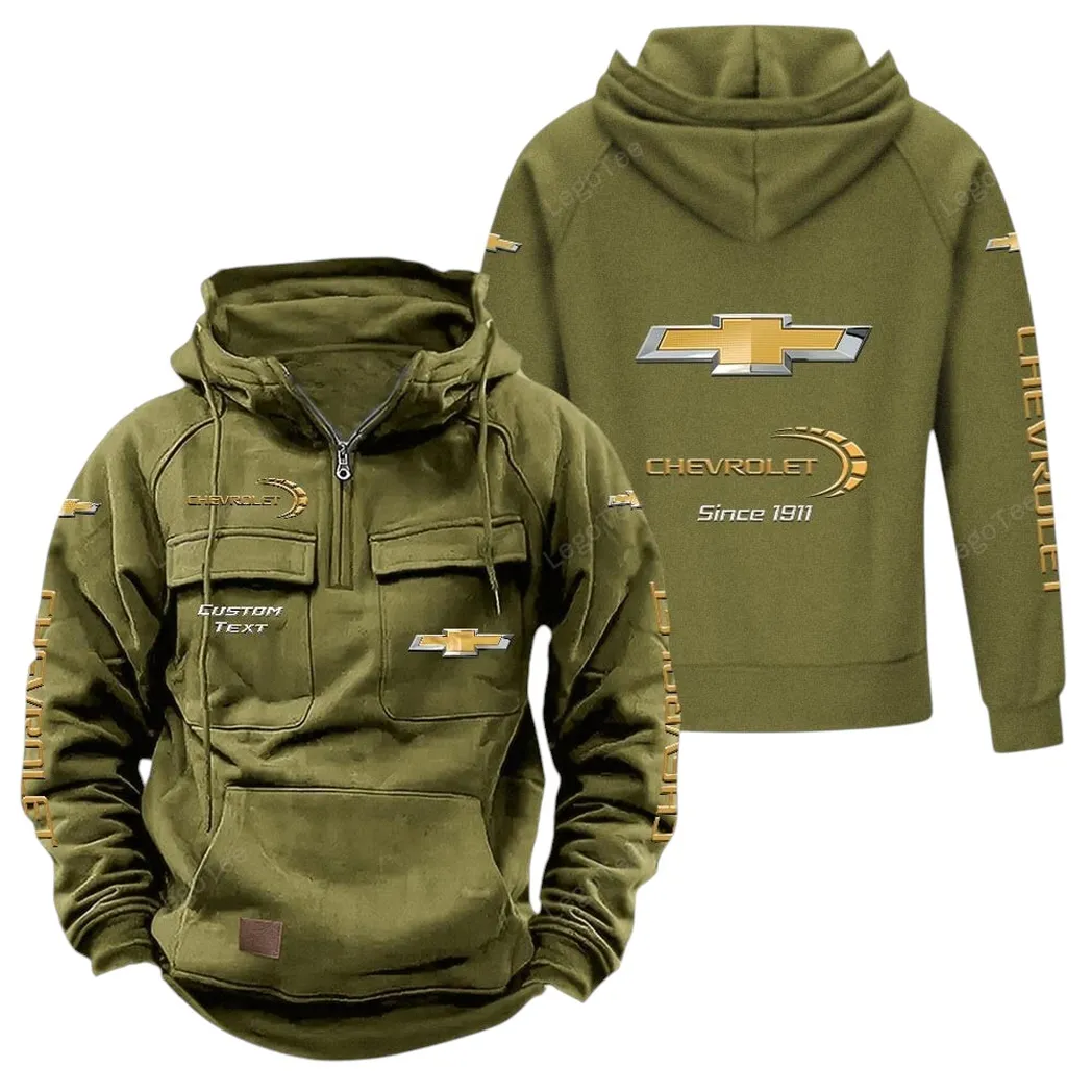 chevrolet tactical quarter zip hoodie gift for chevrolet lovers gift for him husband boyfriend army green car96021425680 1 meri1