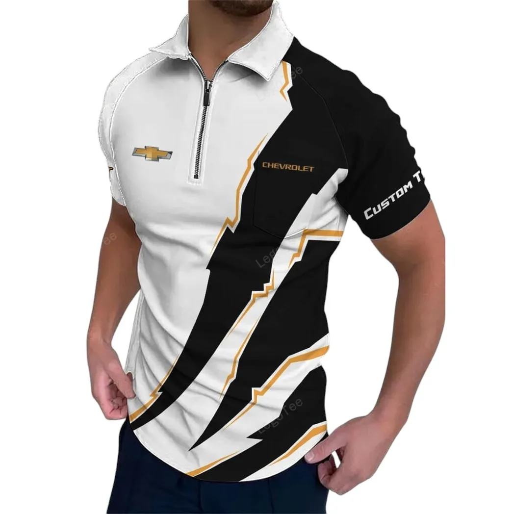 chevrolet zipper polo shirt gift for chevrolet lovers gift for gift for him husband boyfriend car128021025021
