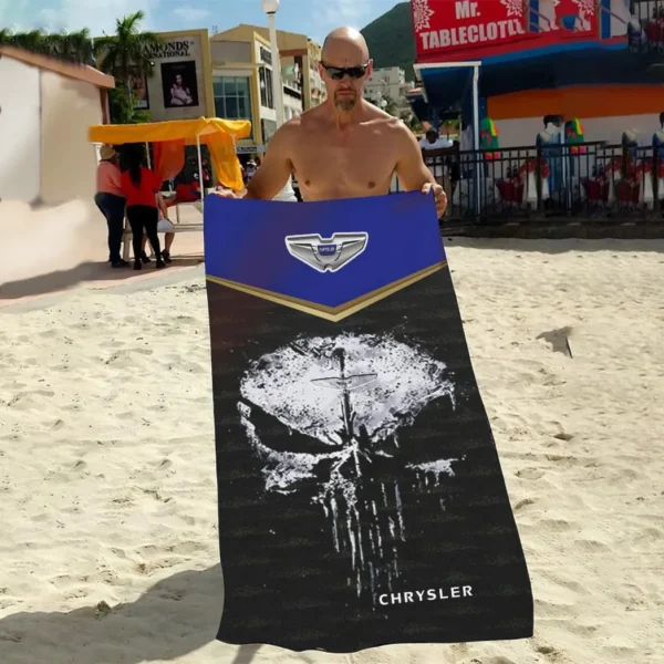chrysler beach towel gift for chrysler lovers gift for him husband boyfriend car17302252510 z6tuc