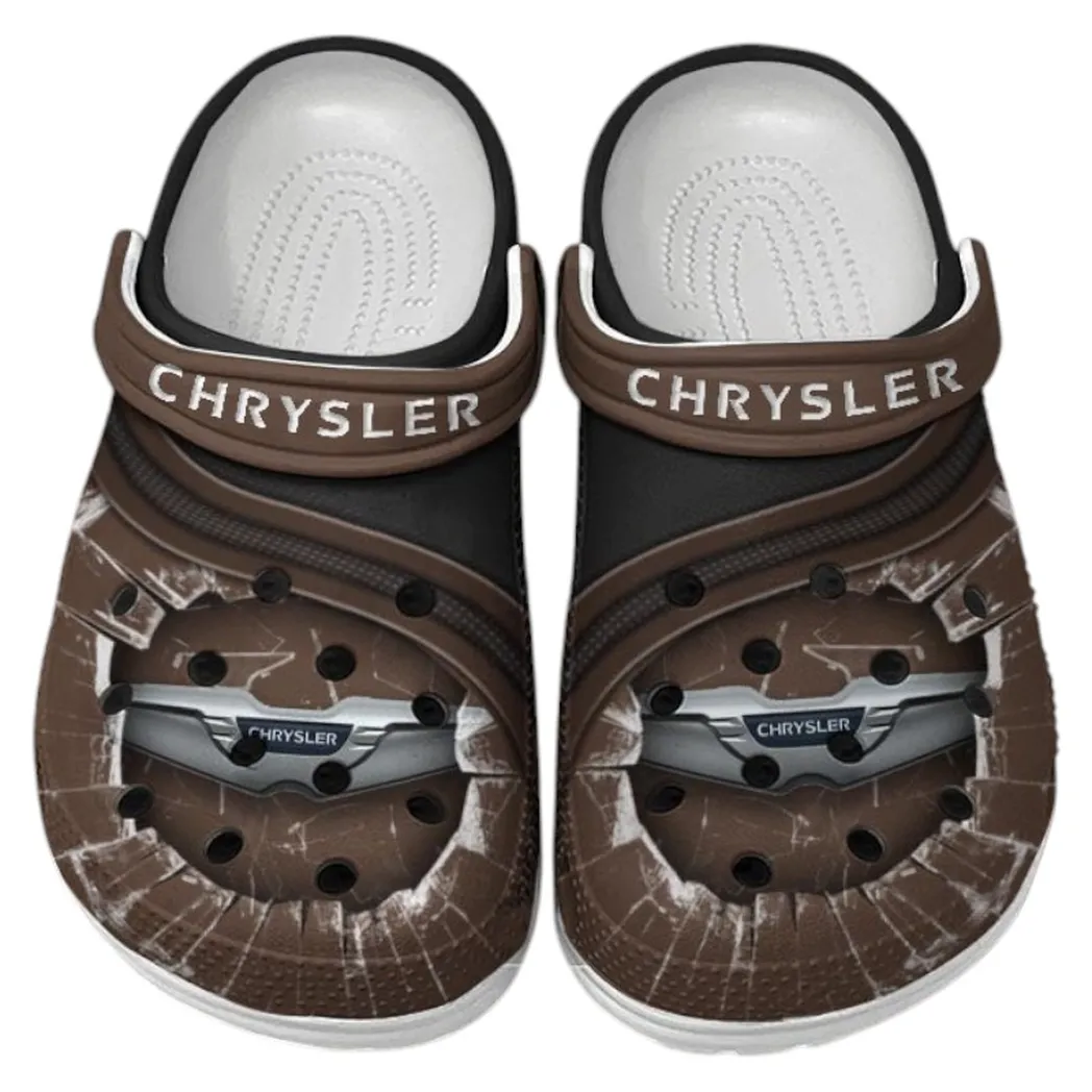 chrysler crocs clogs men women gift for chrysler fan car188032025174 brown eofzi
