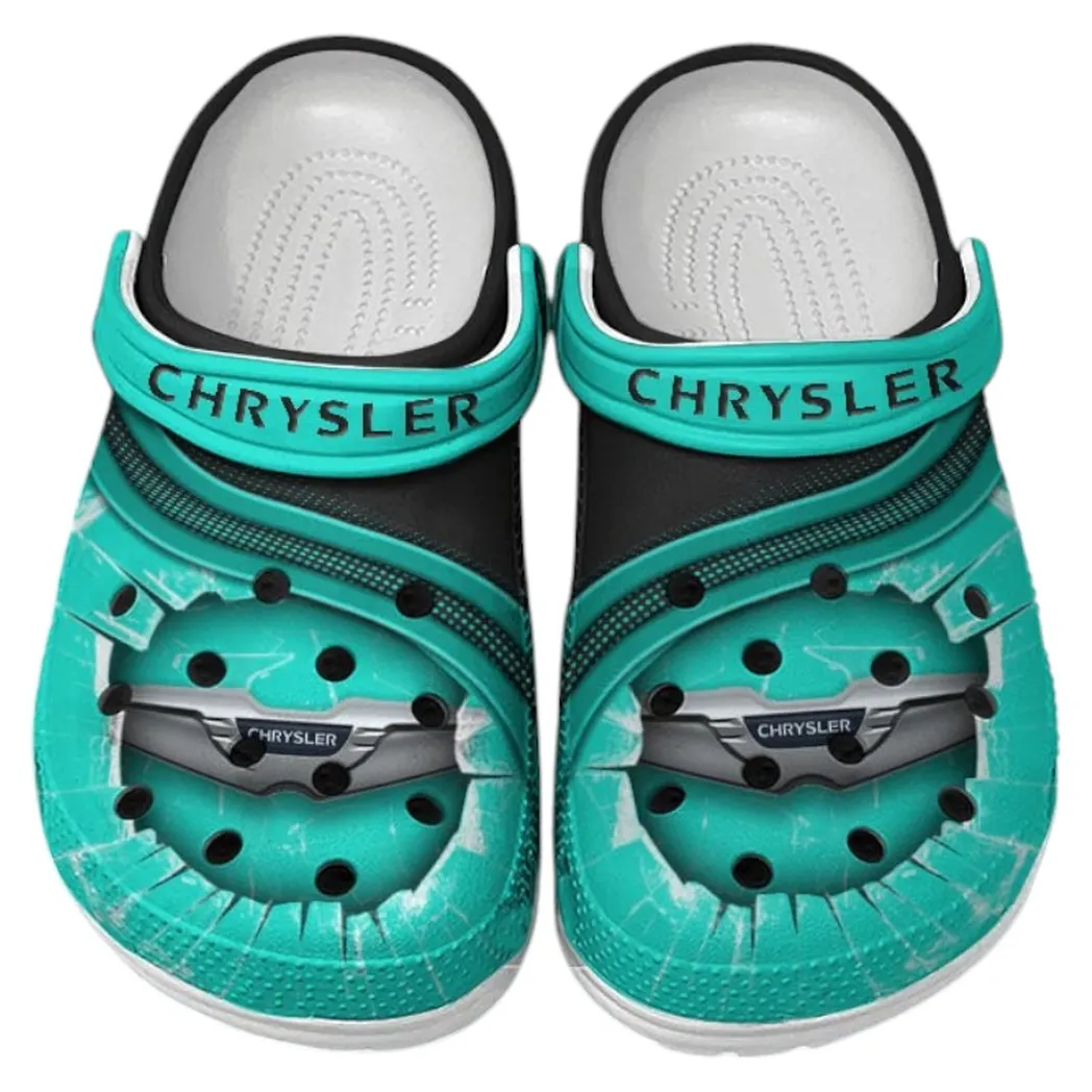 Chrysler Crocs Clogs Men Women, Gift For Chrysler Fan CAR188032025174 - Cyan