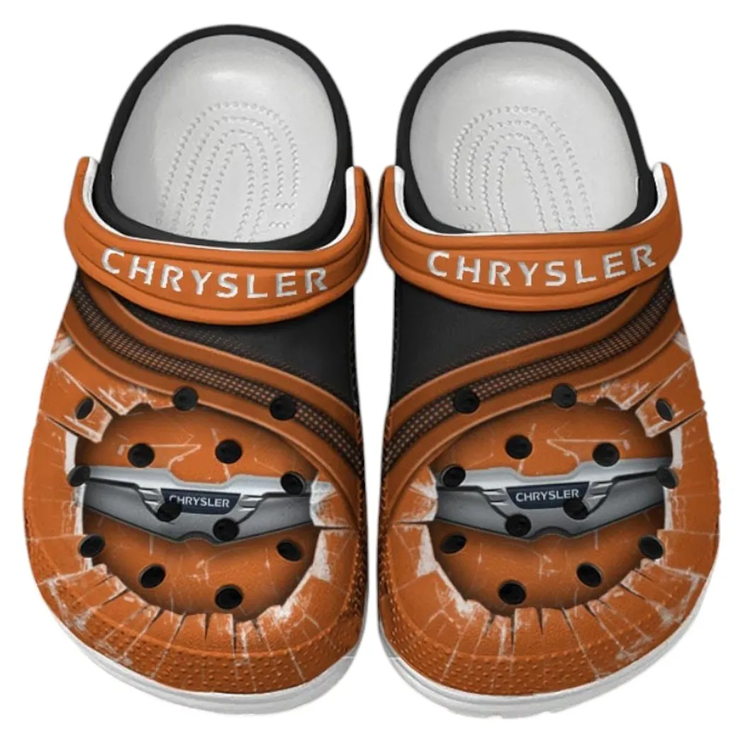 Chrysler Crocs Clogs Men Women, Gift For Chrysler Fan CAR188032025174 - Orange