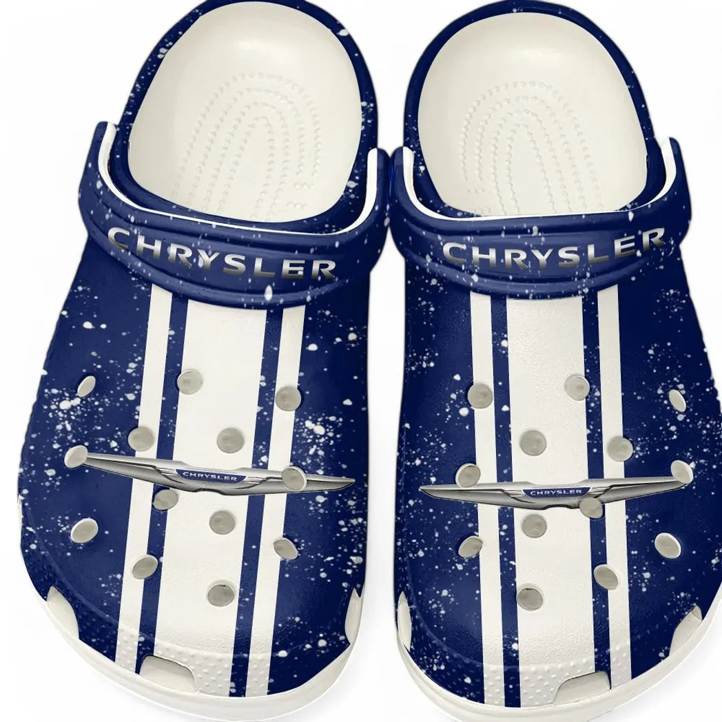 Chrysler Crocs, Gift For Chrysler Lovers, Gift For Him, Husband, Boyfriend CAR62022025079 - White