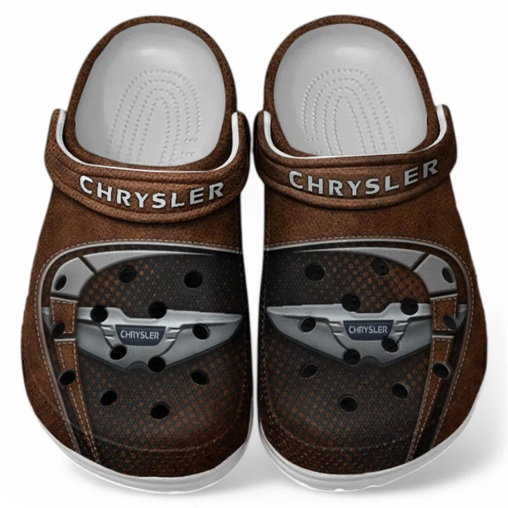 Chrysler Crocs Sandals For Men Women, Gift For Chrysler Fan CAR177031425597 - Brown
