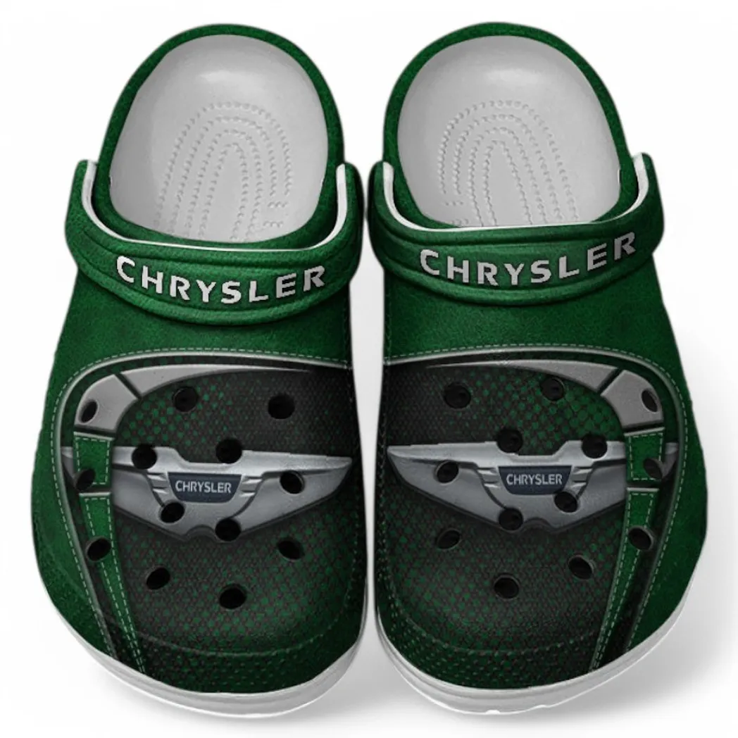 Chrysler Crocs Sandals For Men Women, Gift For Chrysler Fan CAR177031425597 - Green