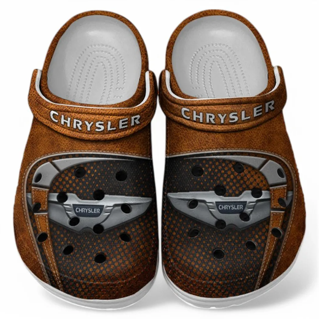 Chrysler Crocs Sandals For Men Women, Gift For Chrysler Fan CAR177031425597 - Orange