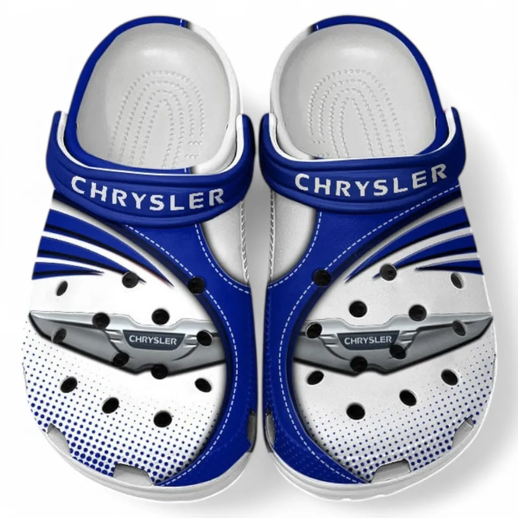 Chrysler Crocs Sandals For Men Women, Gift For Chrysler Fan CAR181031525746 - Blue