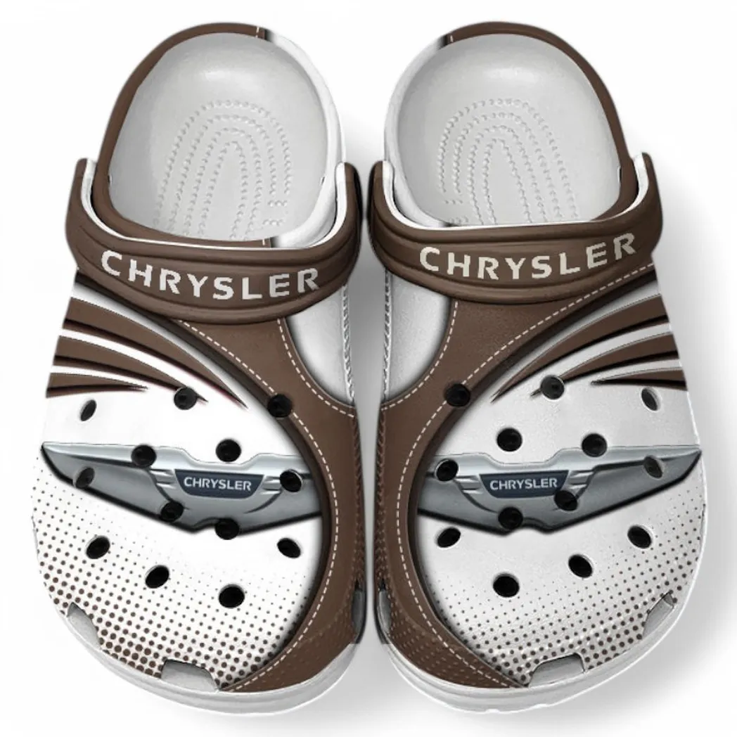 Chrysler Crocs Sandals For Men Women, Gift For Chrysler Fan CAR181031525746 - Brown