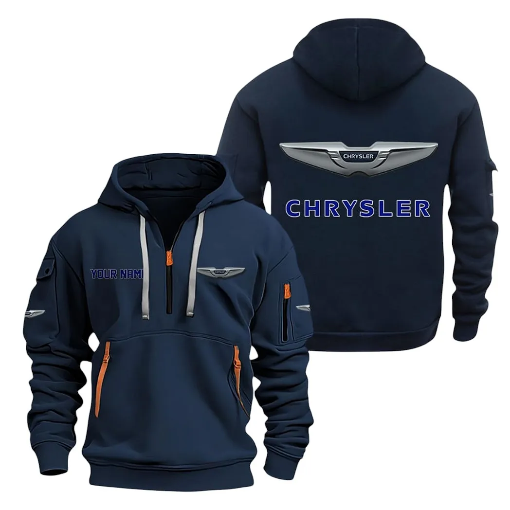 chrysler half zip hoodie for men gift for chrysler lovers car20022125755 navy vlmu8