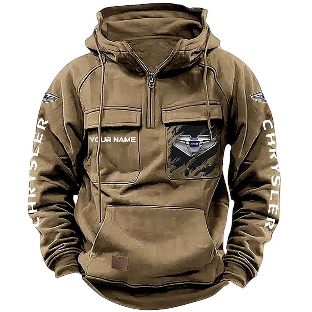 chrysler hoodie tactical quarter zip gift for chrysler lovers car164022425156 khaki iarhq