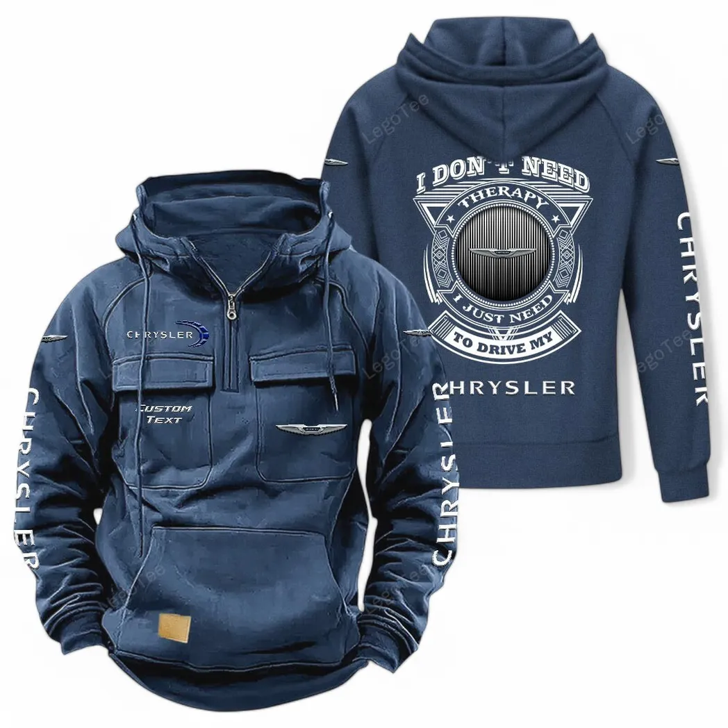 chrysler tactical quarter zip hoodie car106021525058 gifts for men him husband boyfriend dark blue ba0tq